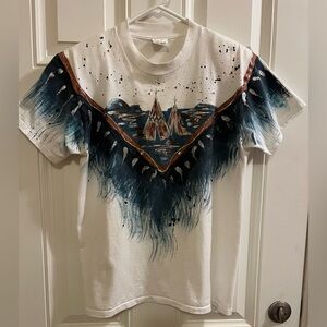 Vintage 90’s J. Robbins Women’s Painted T-shirt.  Medium.